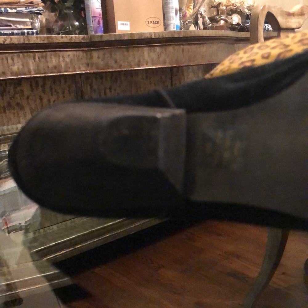 Gunmetal black suede boots - Picture 9 of 11